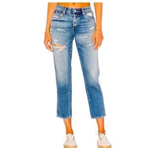 AMO Tomboy Distressed Cropped Jeans, Casual, Weekend, Streetwear, Grunge Punk 25